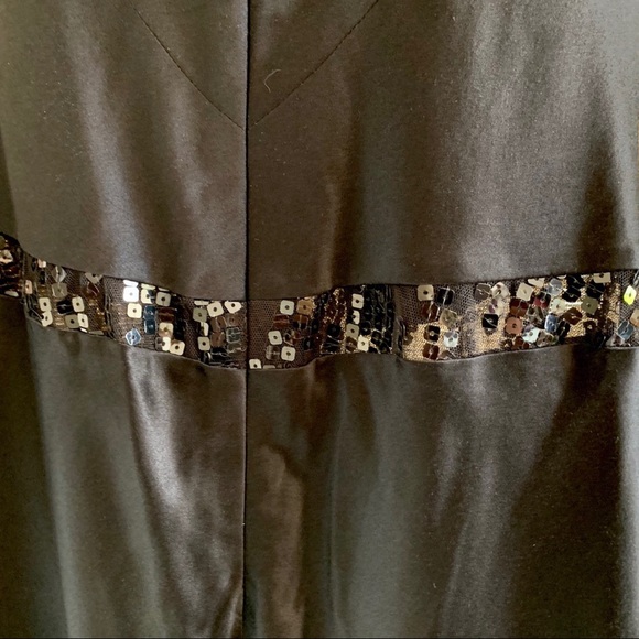 Dina Bar-El Black 100% Silk Gown/Cocktail Dress - Picture 6 of 8